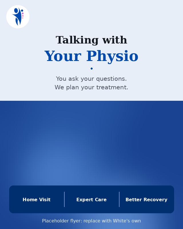 Placeholder flyer: talking with your physiotherapist
