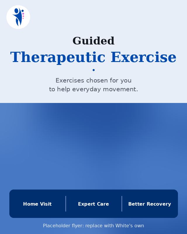 Placeholder flyer: therapeutic exercise