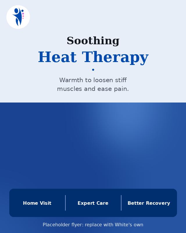 Placeholder flyer: heat therapy