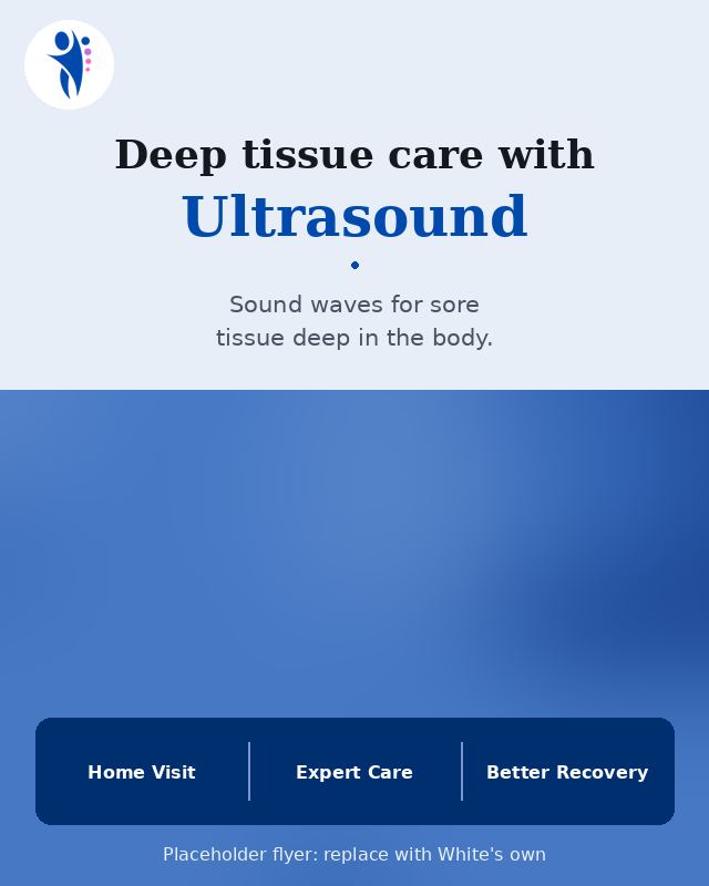 Placeholder flyer: ultrasound therapy
